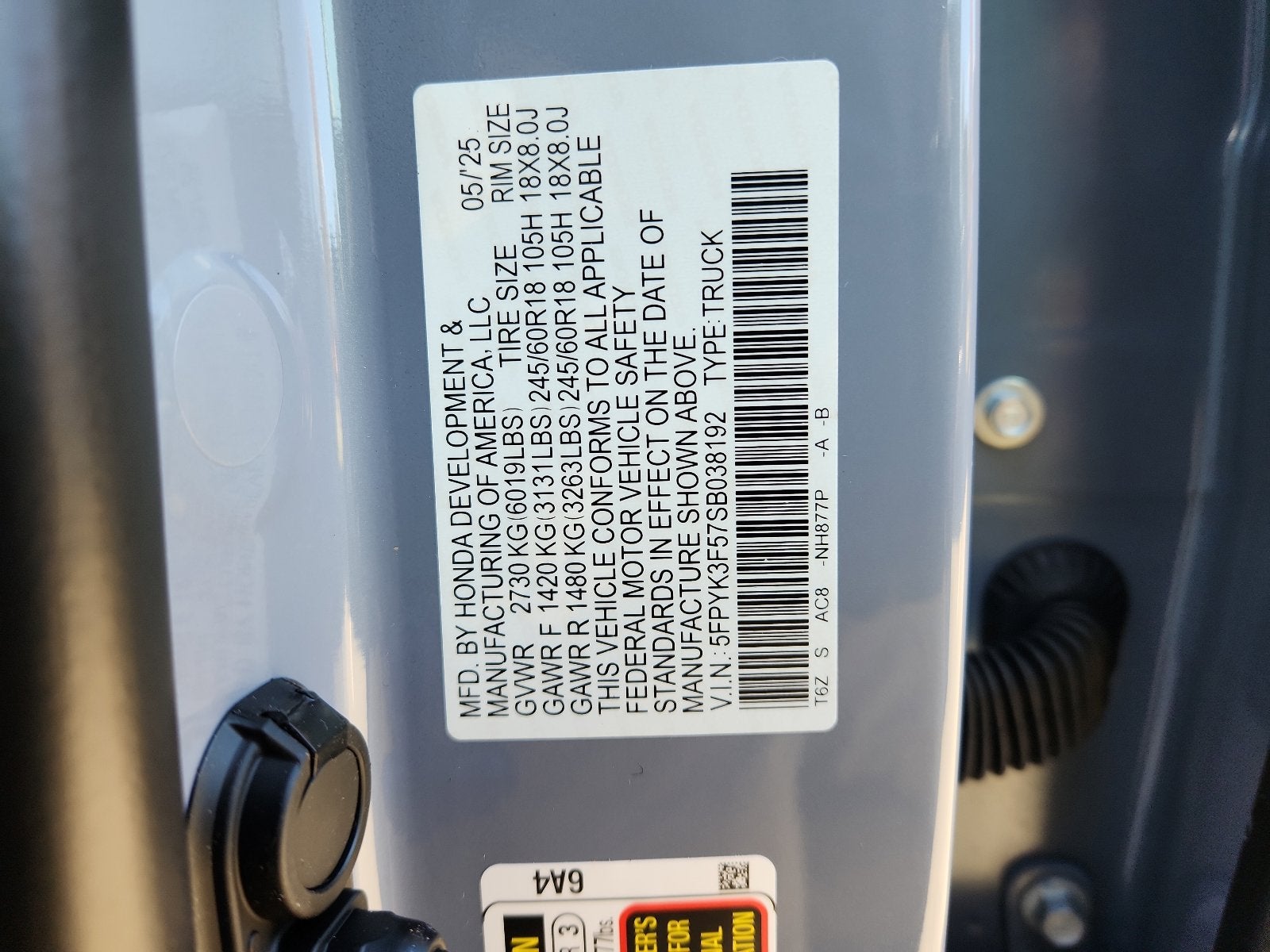 2025 Honda Ridgeline AWD RTL