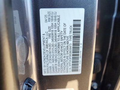 2025 Honda Ridgeline AWD RTL