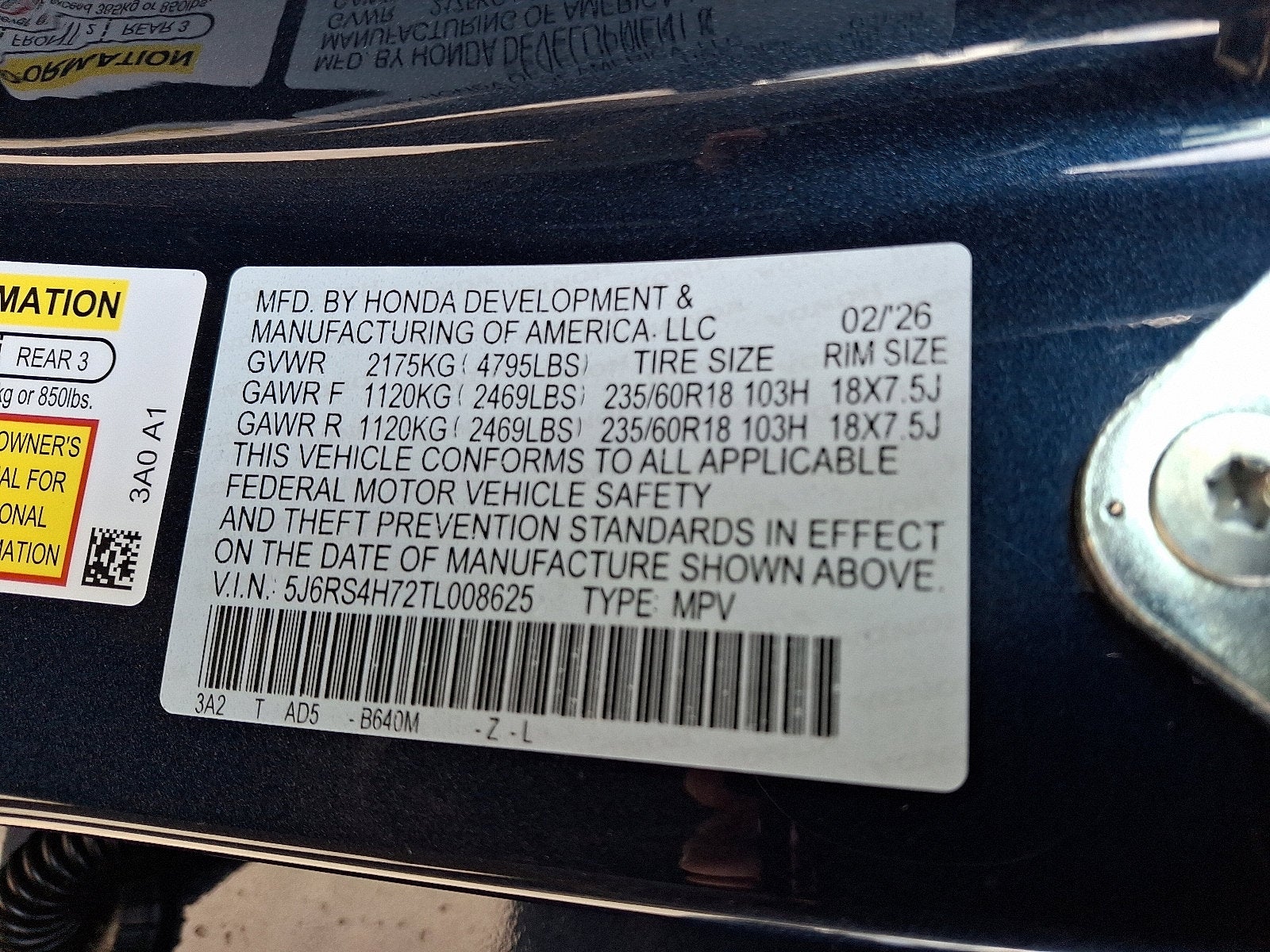 2026 Honda CR-V AWD EX-L