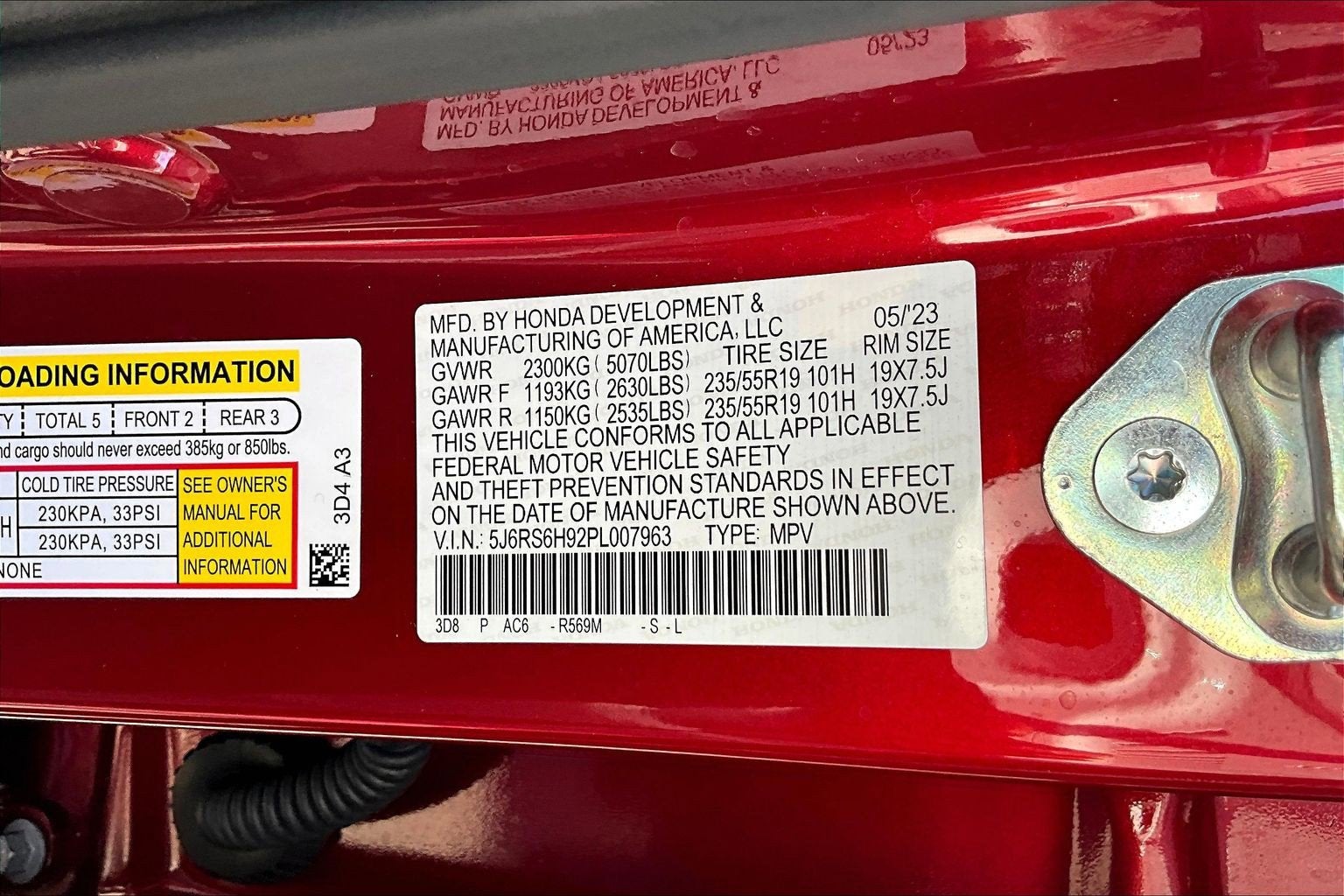 2023 Honda CR-V HYBRID AWD SP TRG