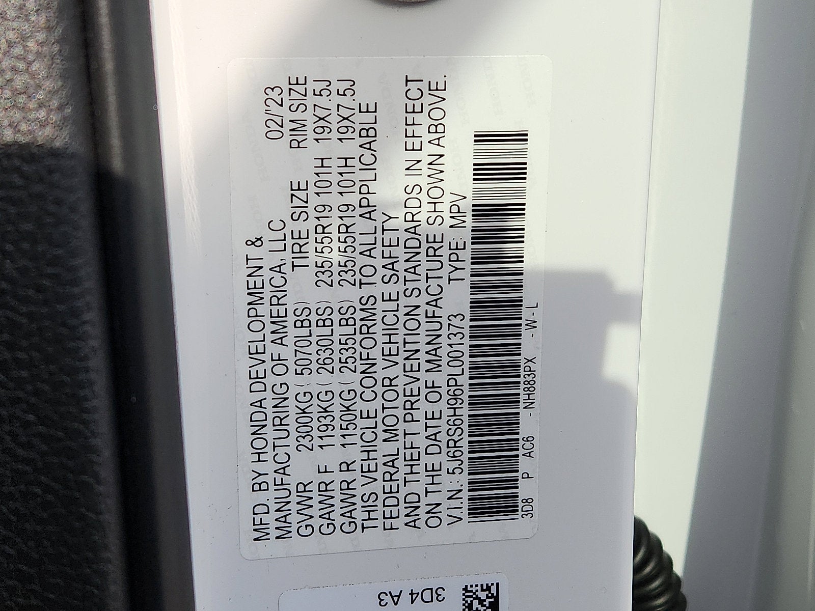 2023 Honda CR-V Hybrid Sport Touring