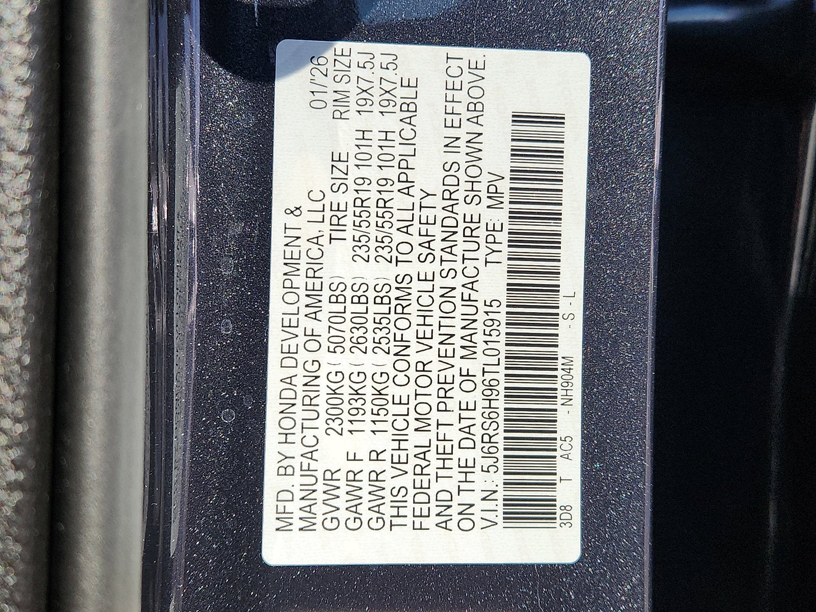 2026 Honda CR-V AWD Sport Touring Hybrid