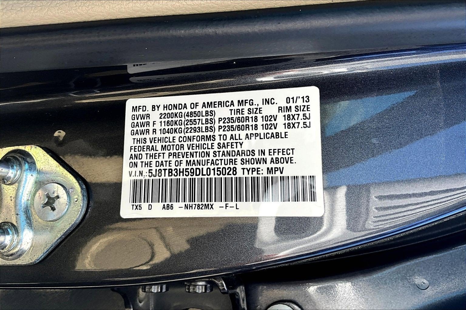 2013 Acura RDX Tech Pkg