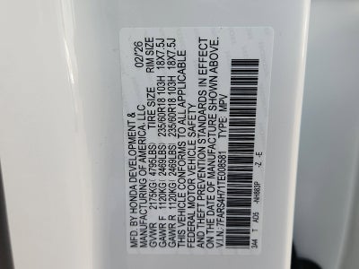 2026 Honda CR-V AWD EX-L