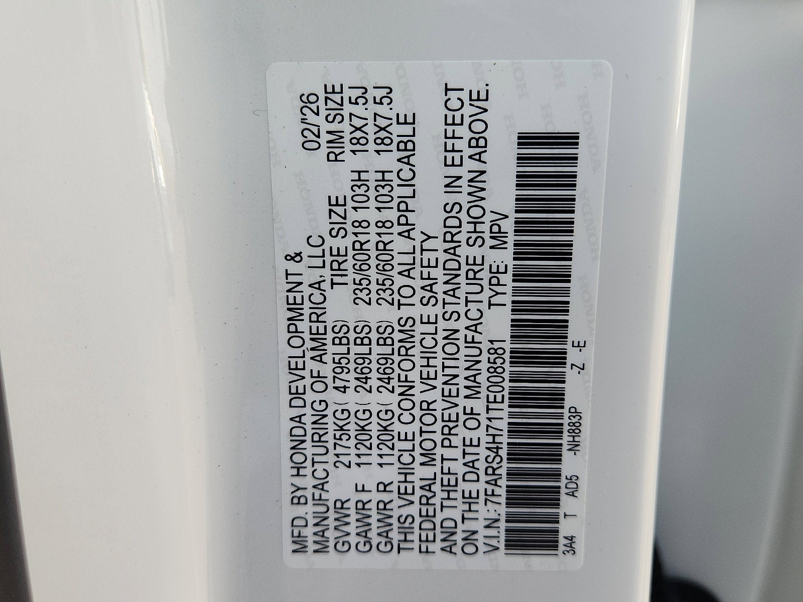 2026 Honda CR-V AWD EX-L