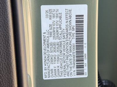 2026 Honda CR-V AWD TrailSport Hybrid