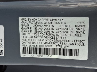 2026 Honda CR-V AWD Sport-L Hybrid