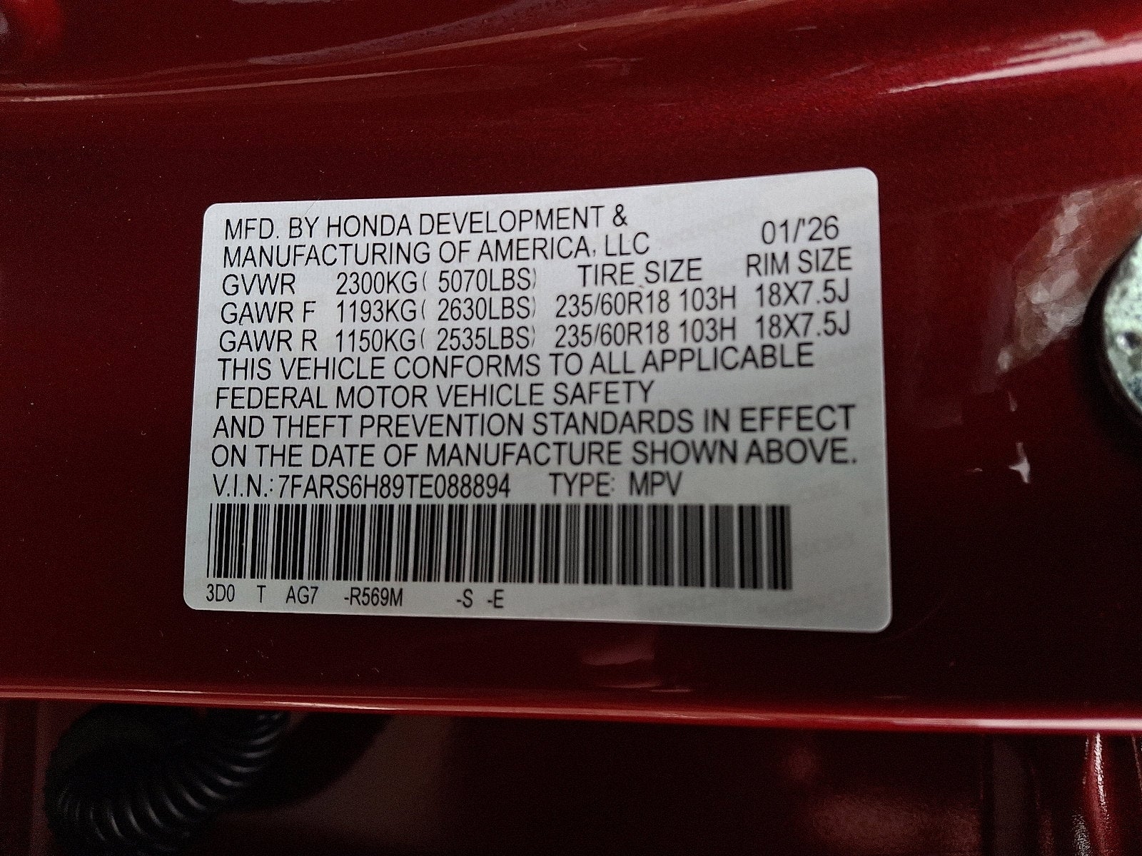 2026 Honda CR-V AWD Sport-L Hybrid