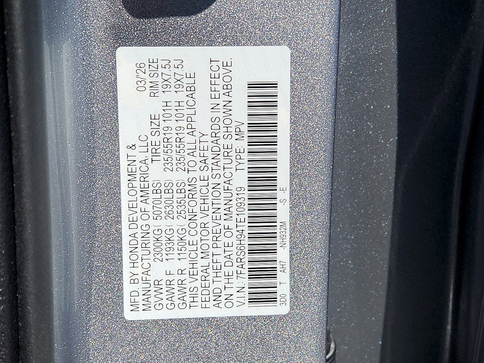 2026 Honda CR-V AWD Sport Touring Hybrid