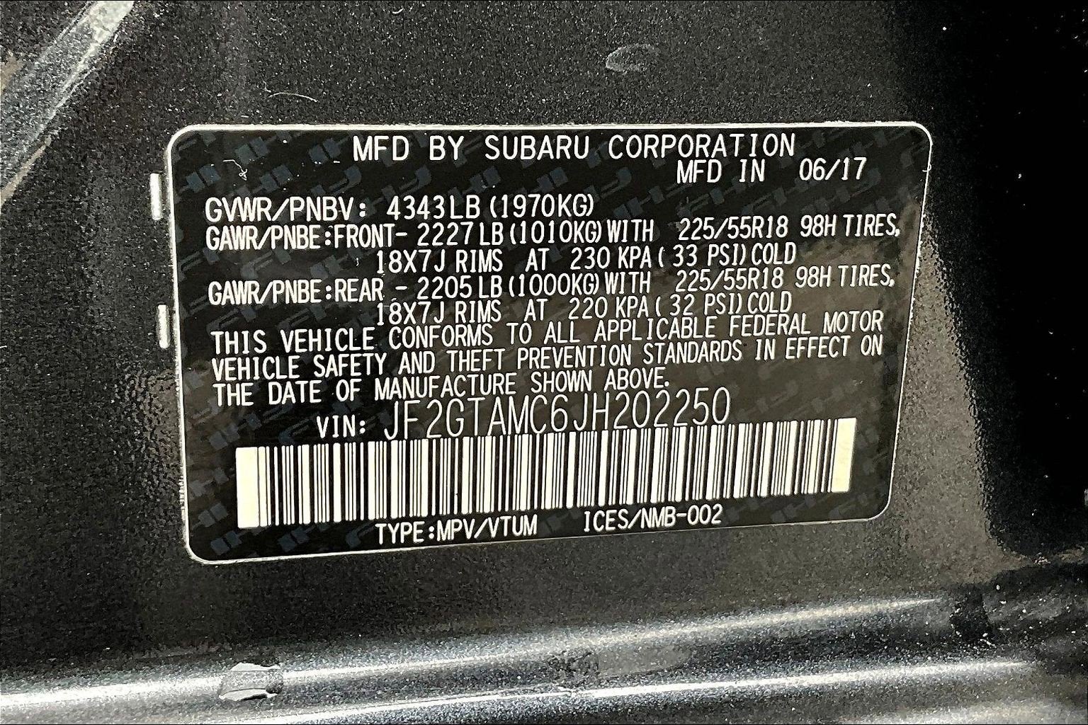 2018 Subaru Crosstrek Limited