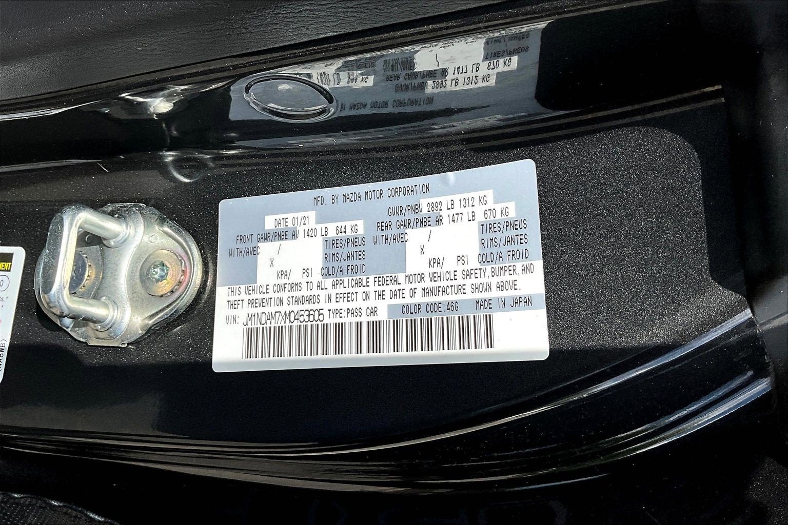 2021 Mazda Mazda MX-5 Miata RF Grand Touring