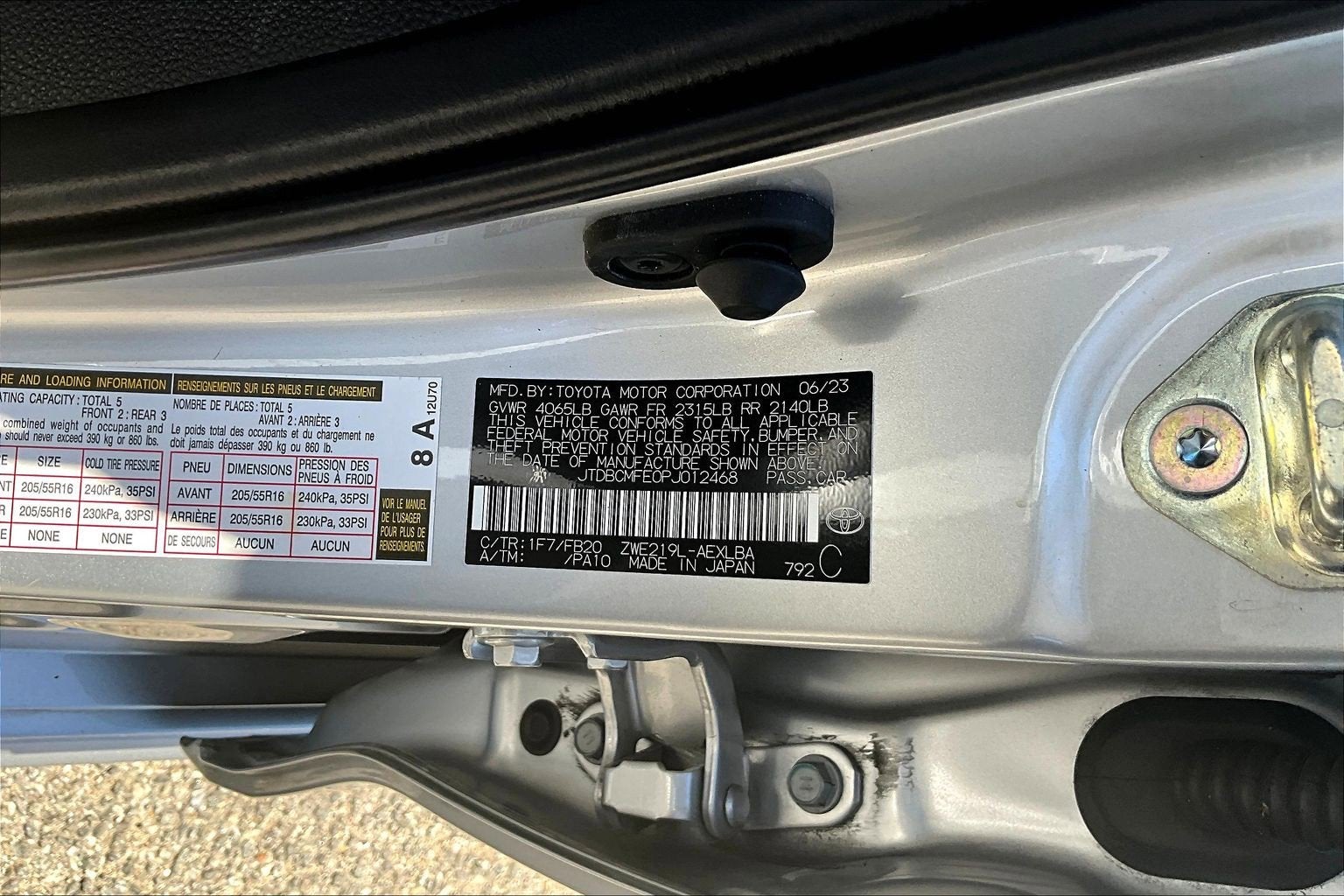 2023 Toyota Corolla Hybrid LE