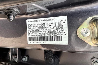 2020 Acura TLX w/Technology Pkg