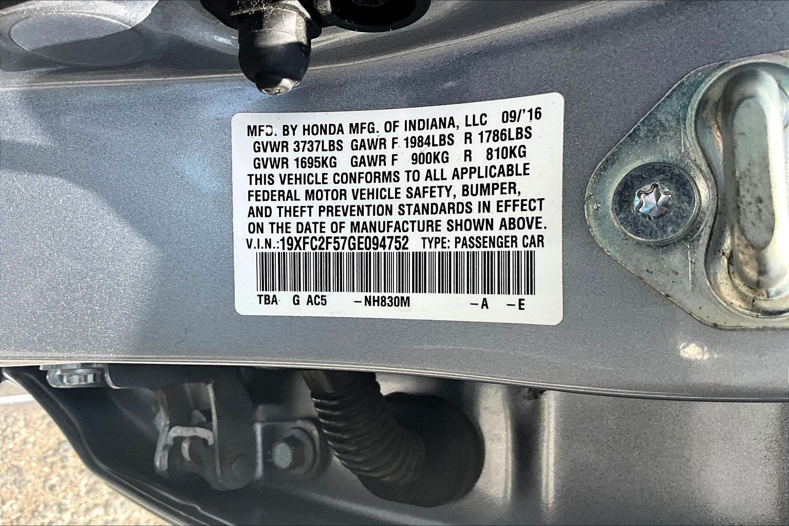 2016 Honda Civic Sedan LX