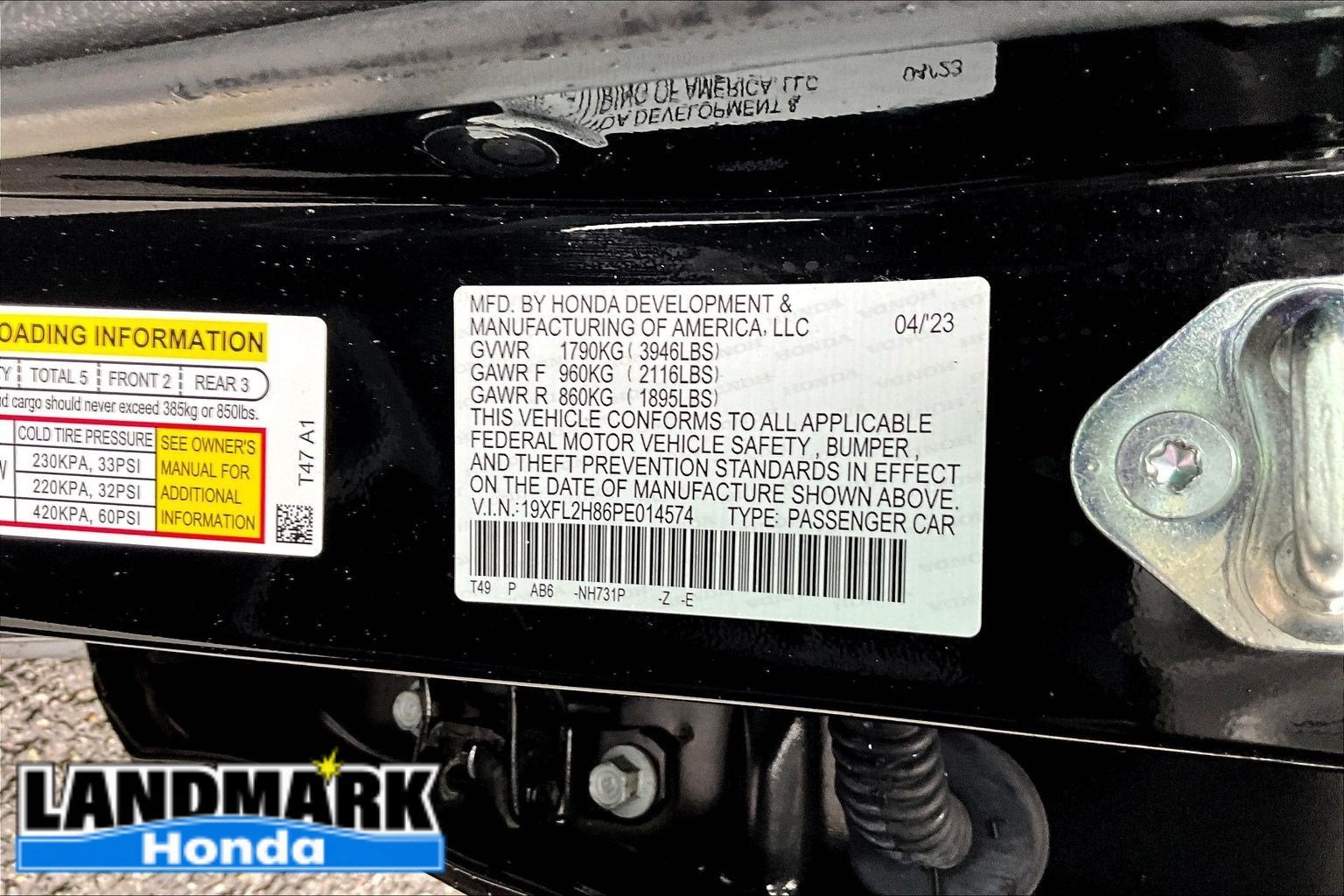 2023 Honda Civic Hatchback Sport