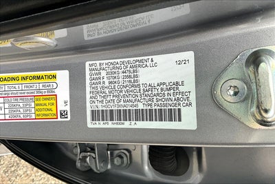 2022 Honda Accord Sedan Sport