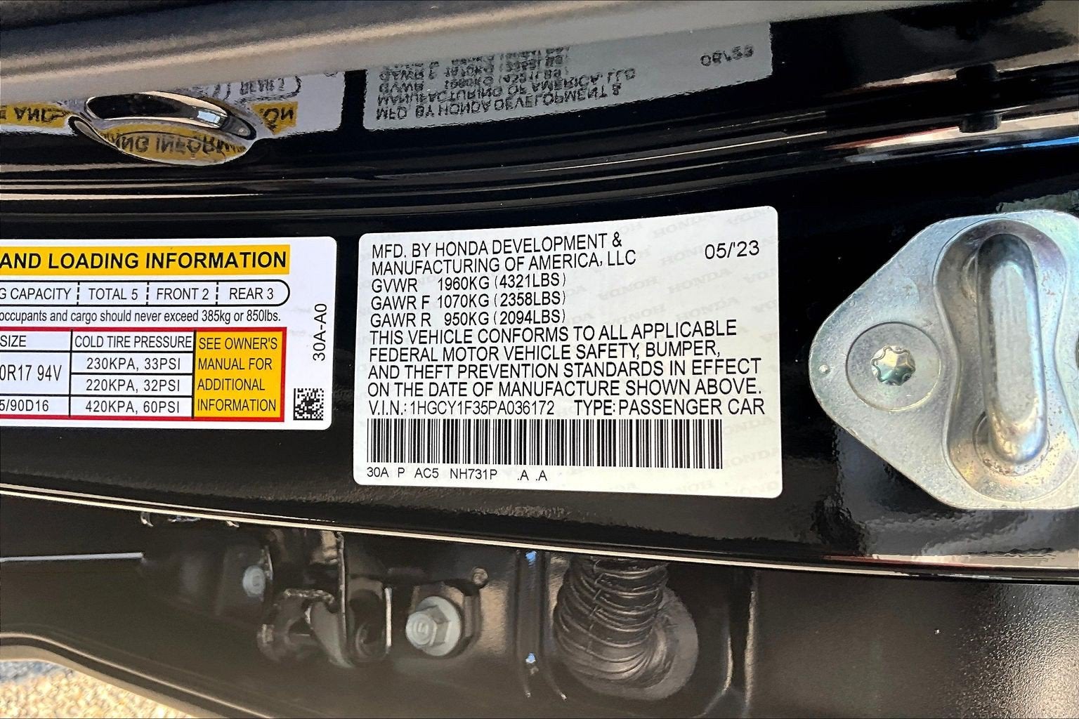 2023 Honda Accord Sedan EX