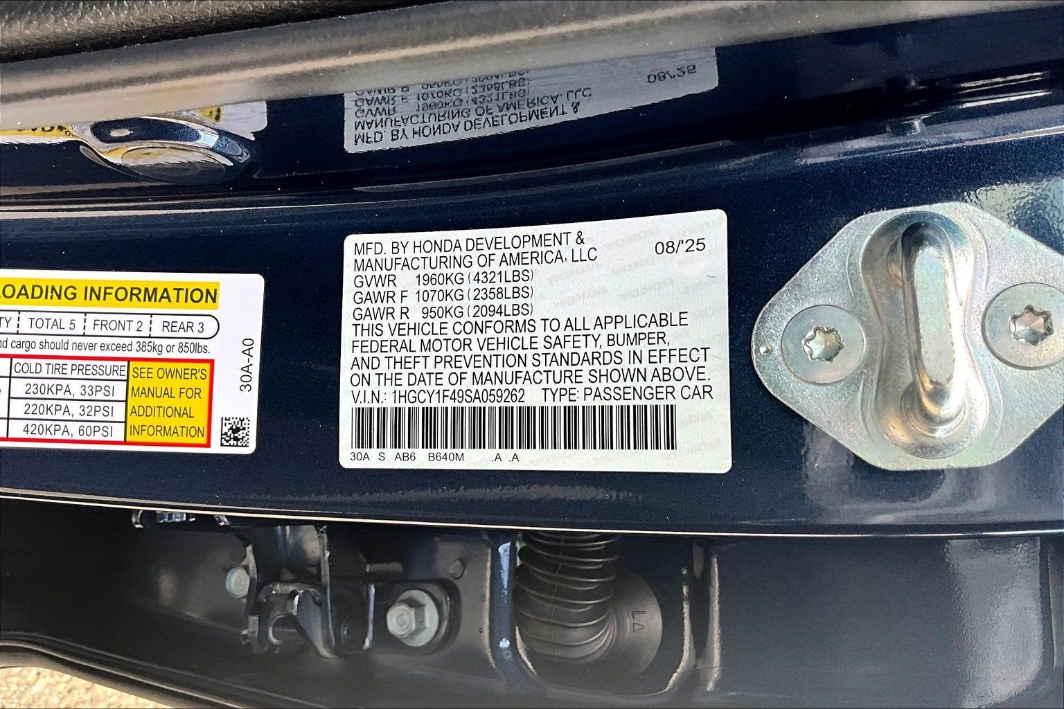2025 Honda Accord Sedan SE