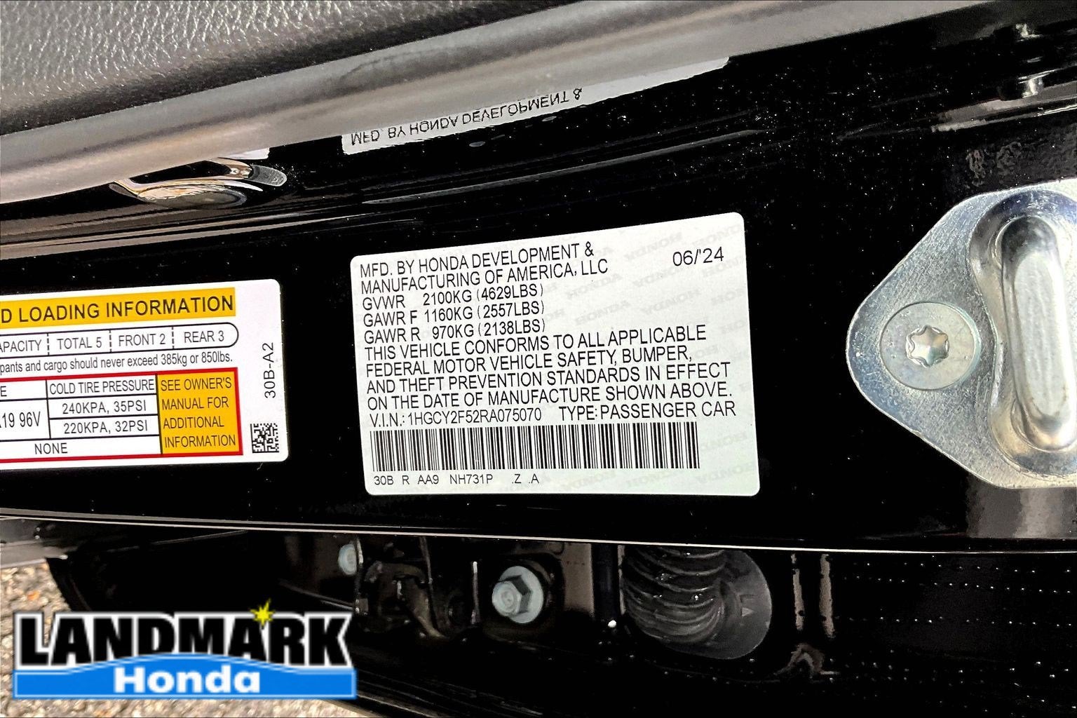 2024 Honda Accord Hybrid Sport