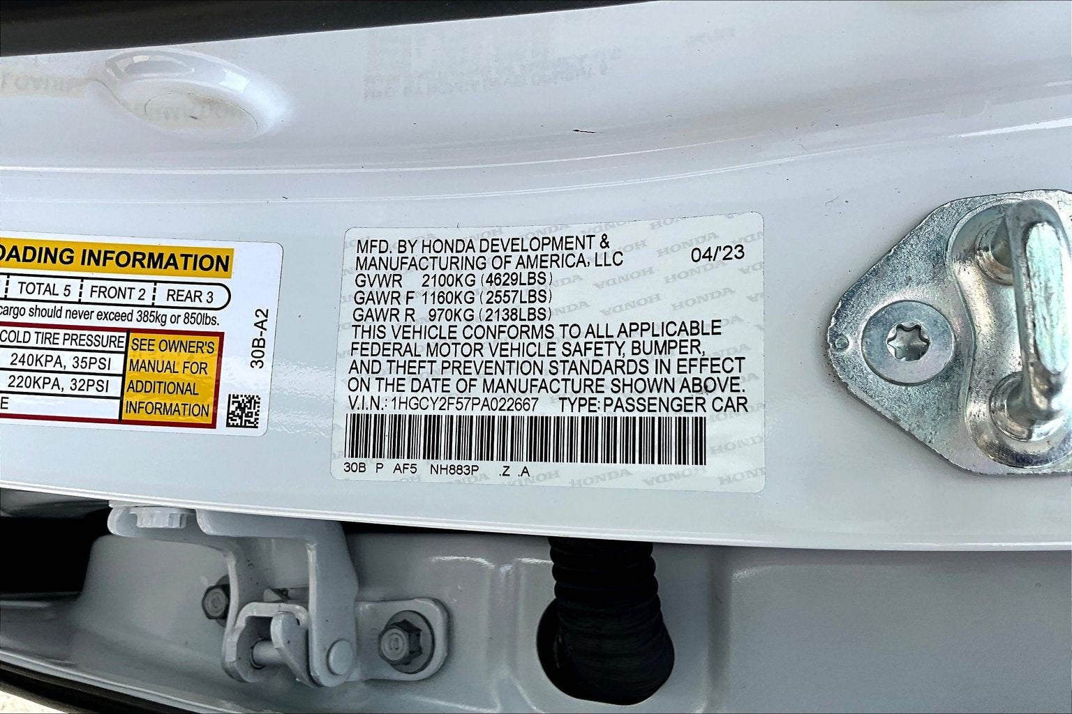 2023 Honda Accord Hybrid Sport