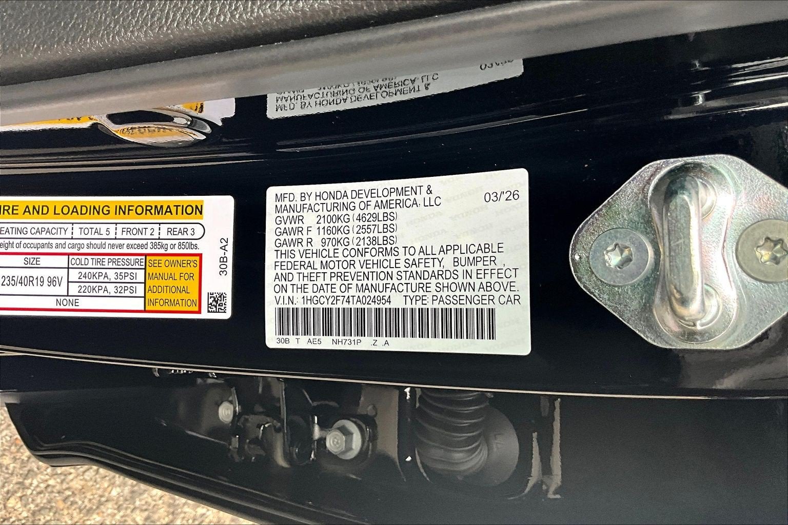 2026 Honda Accord Hybrid Sport-L