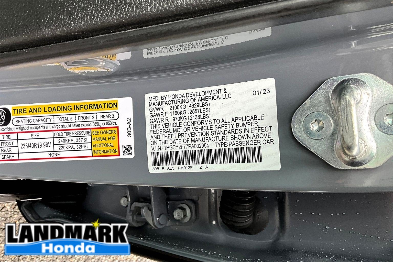 2023 Honda Accord Hybrid Sport-L