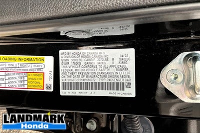 2022 Honda Civic Sedan Sport