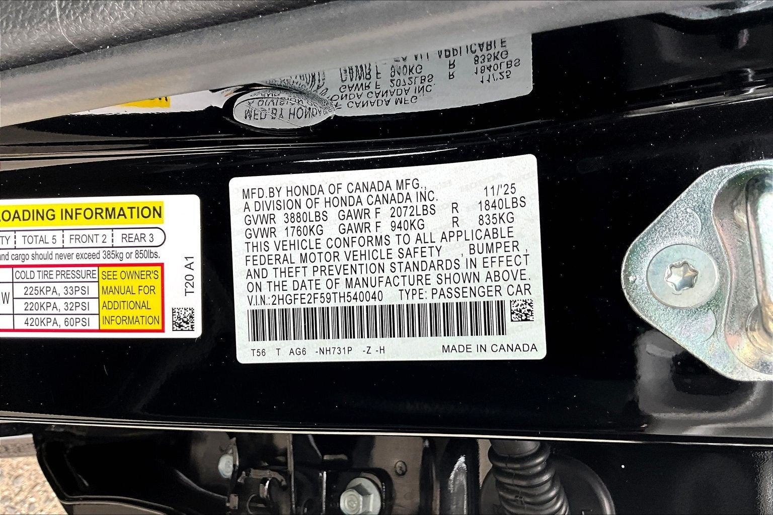2026 Honda Civic Sedan Sport