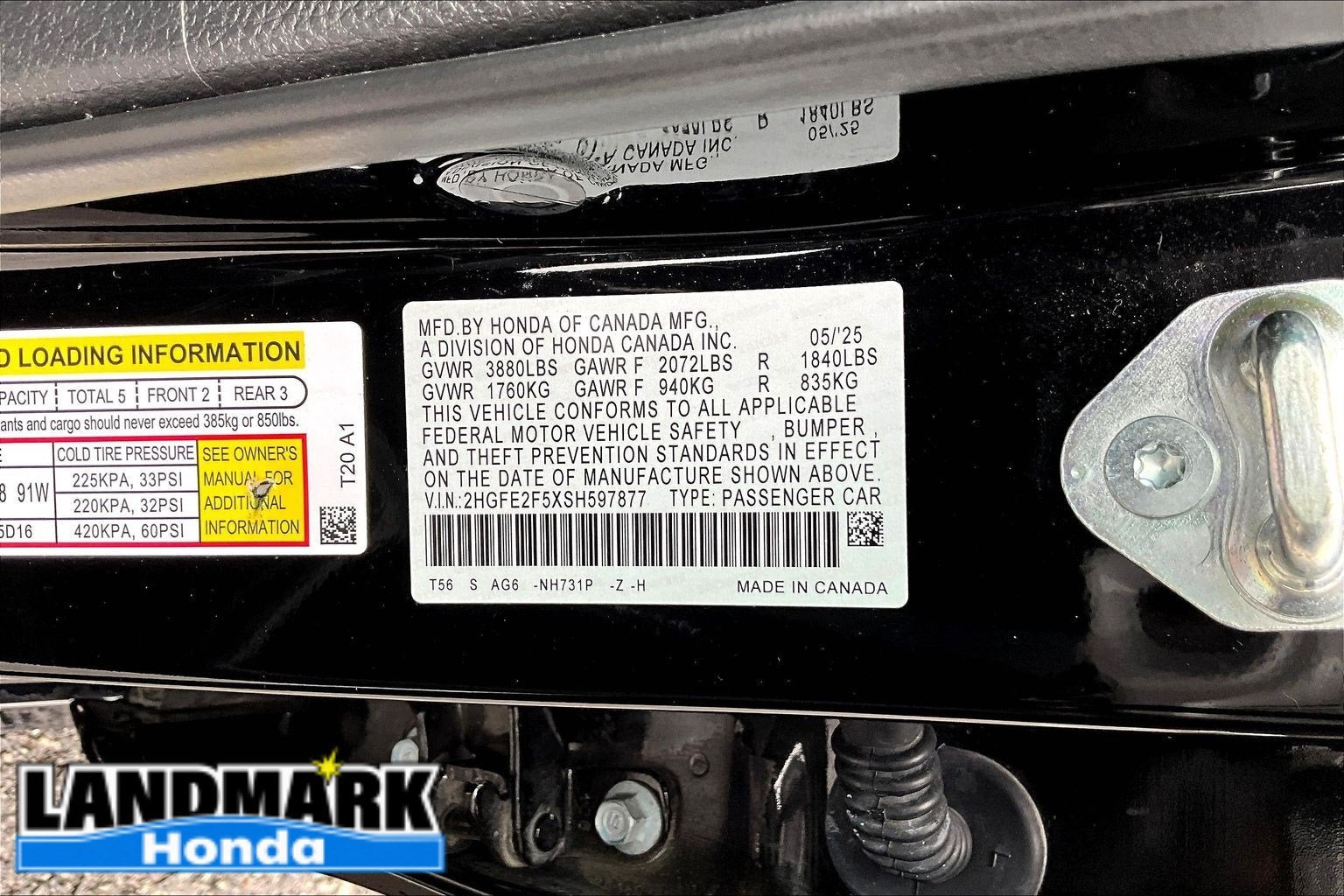 2025 Honda Civic Sedan Sport