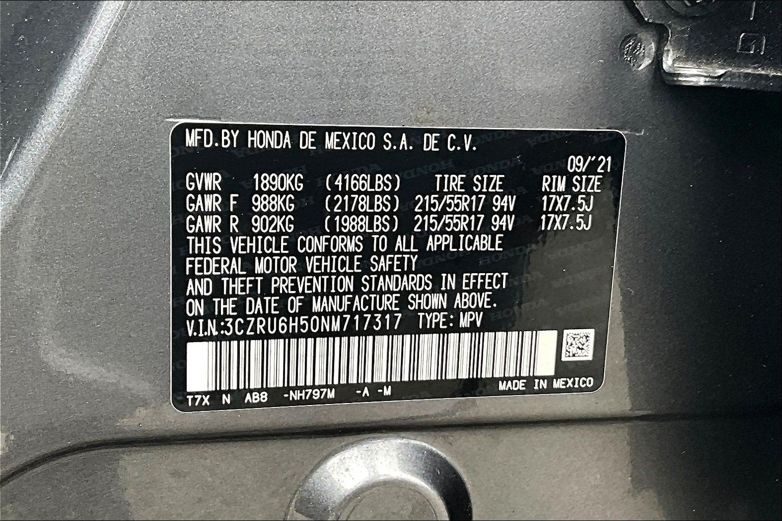 2022 Honda HR-V EX