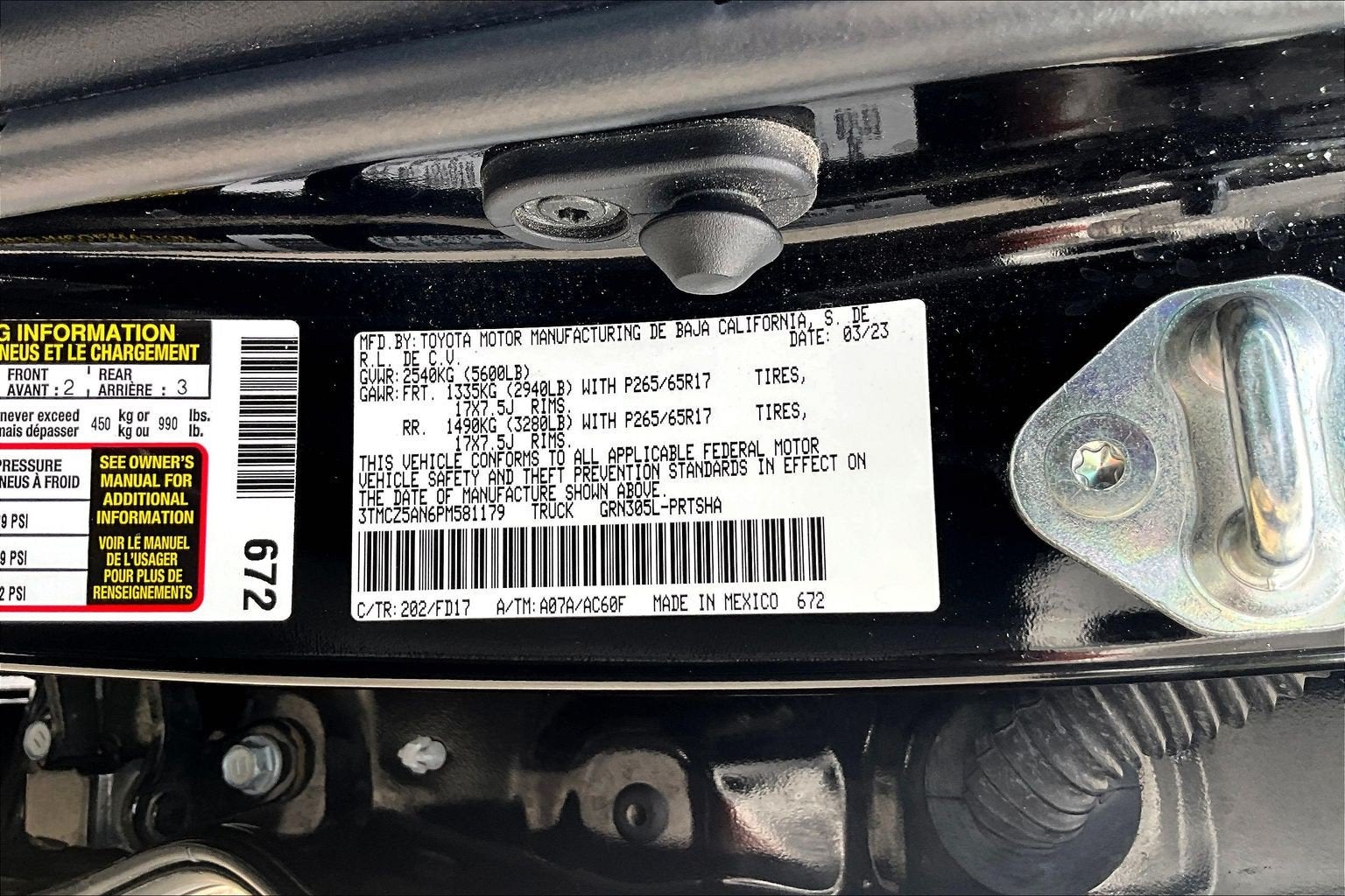 2023 Toyota Tacoma 4WD TRD Sport