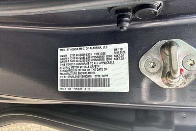 2019 Honda Odyssey EX