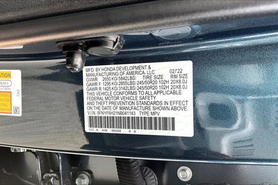 2022 Honda Pilot Special Edition
