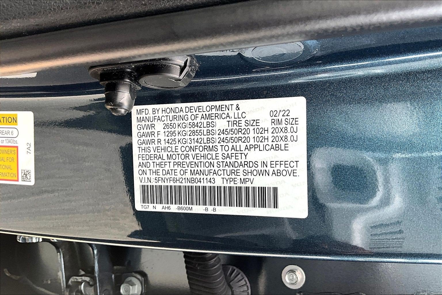 2022 Honda Pilot Special Edition