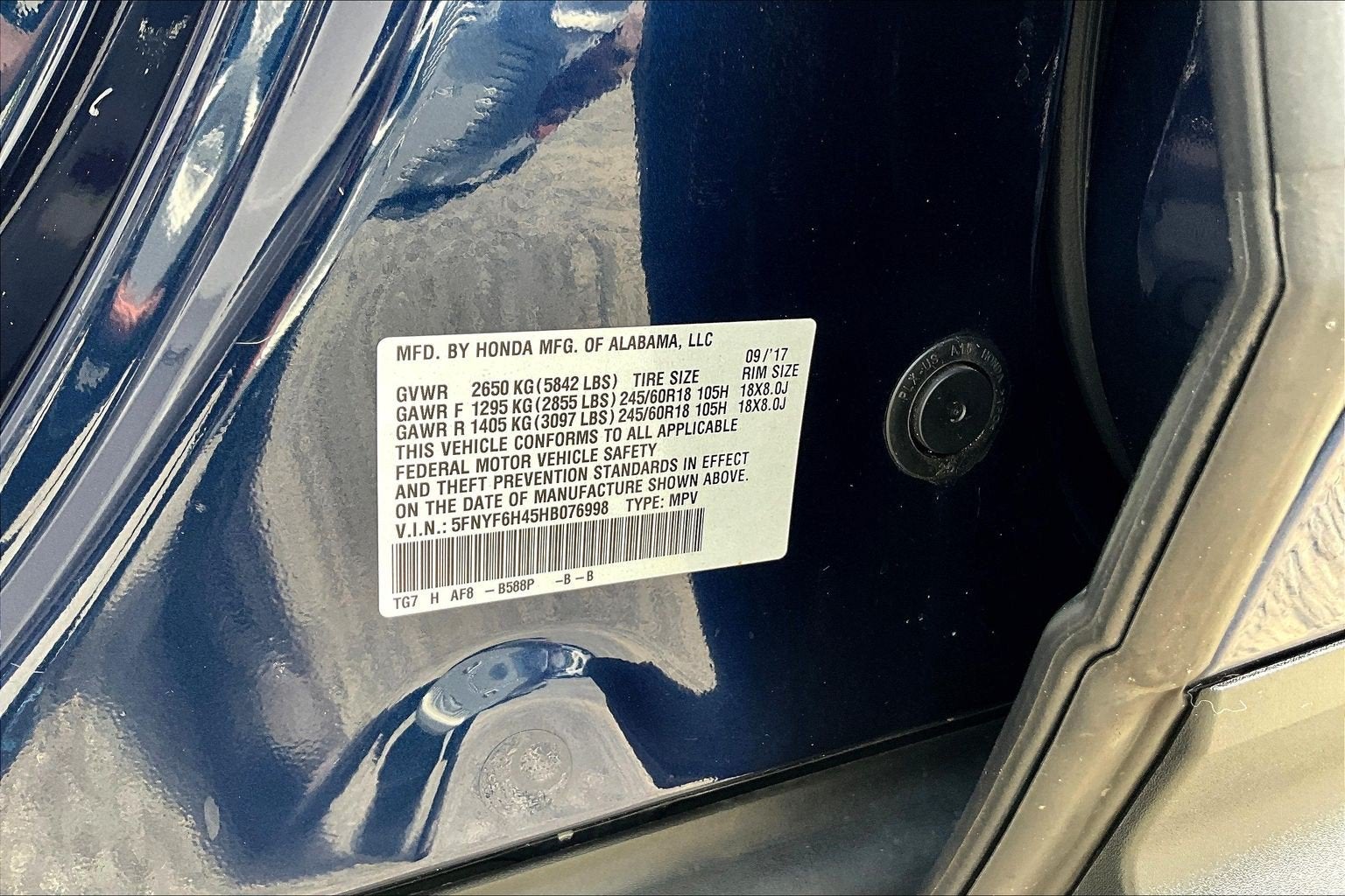 2017 Honda Pilot EX
