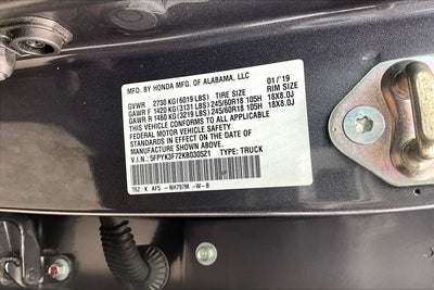 2019 Honda Ridgeline RTL-E