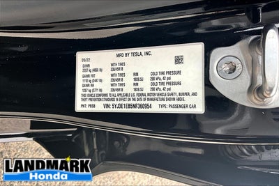 2022 Tesla Model 3 Long Range