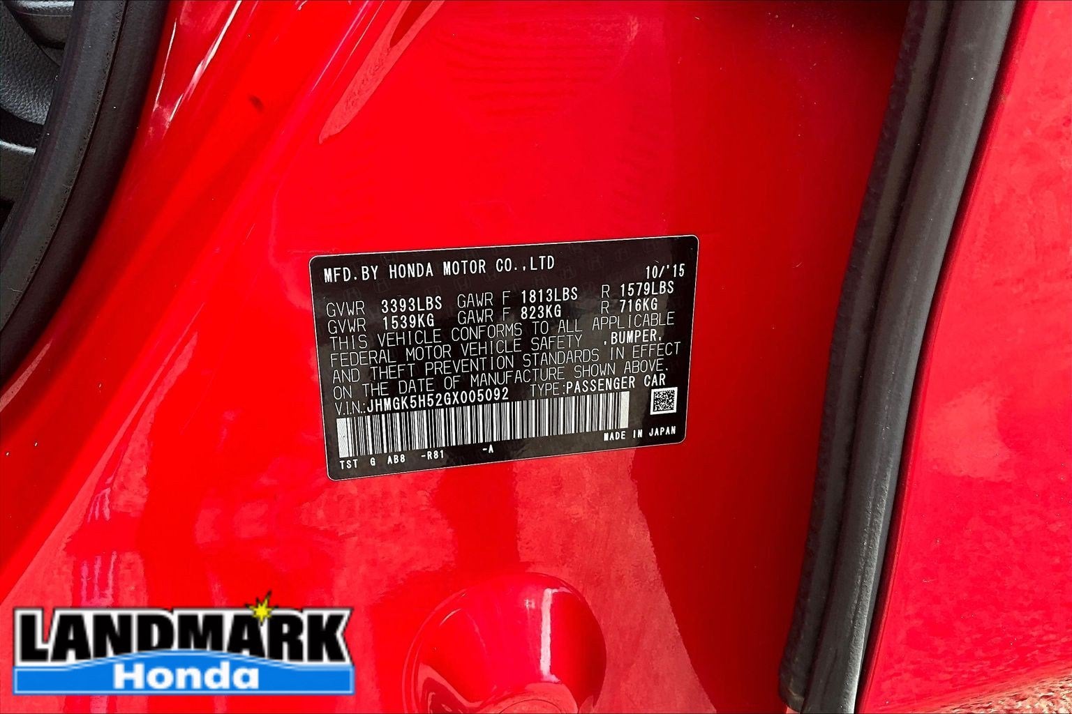 2016 Honda Fit LX