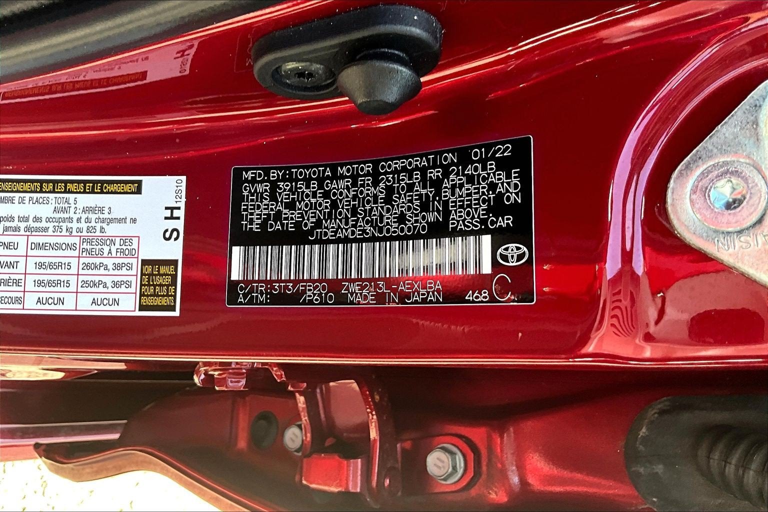 2022 Toyota Corolla Hybrid LE