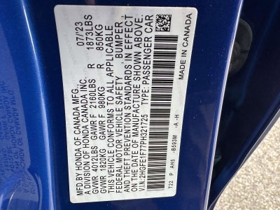 2023 Honda Civic Sedan EX
