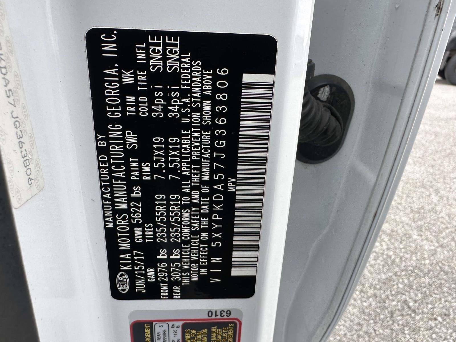 2018 Kia Sorento SX V6