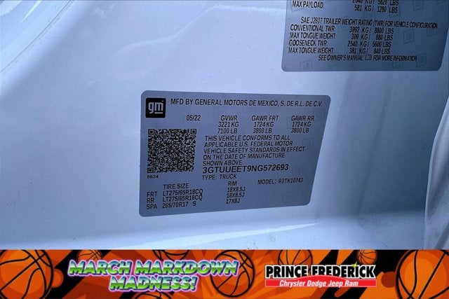 2022 GMC Sierra 1500 AT4