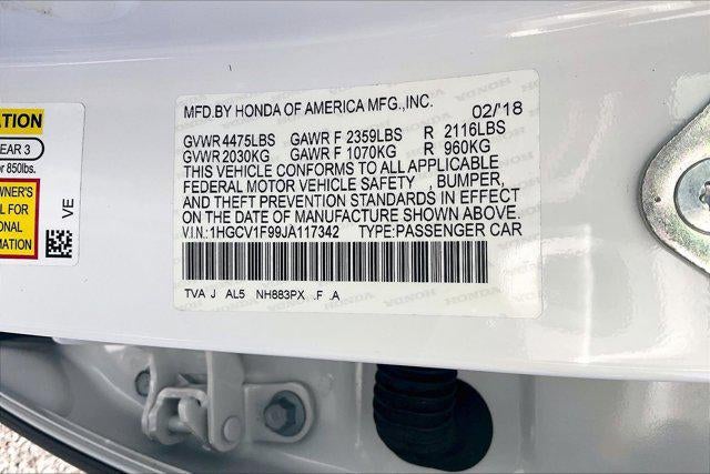 2018 Honda Accord Touring 1.5T