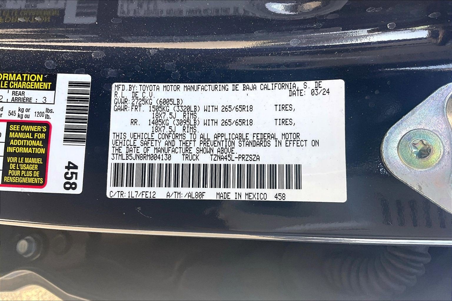 2024 Toyota Tacoma 4WD TRD Sport