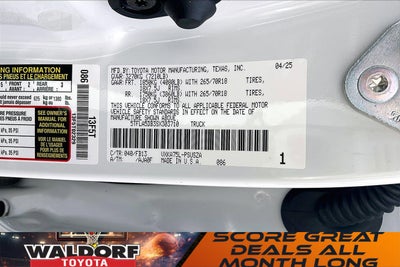 2025 Toyota Tundra SR5