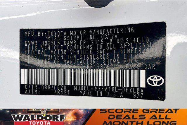 2024 Toyota Corolla LE