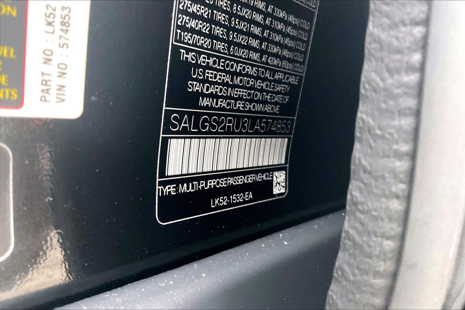 2020 Land Rover Range Rover HSE