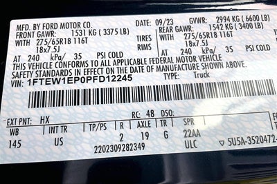 2023 Ford F-150 XLT LUXURY