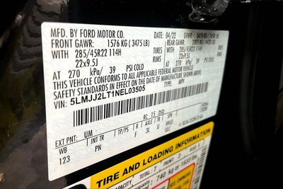 2022 Lincoln Navigator Reserve BLACK PACKAGE