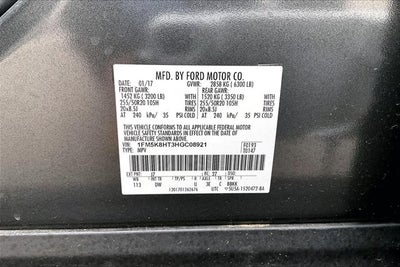 2017 Ford Explorer Platinum